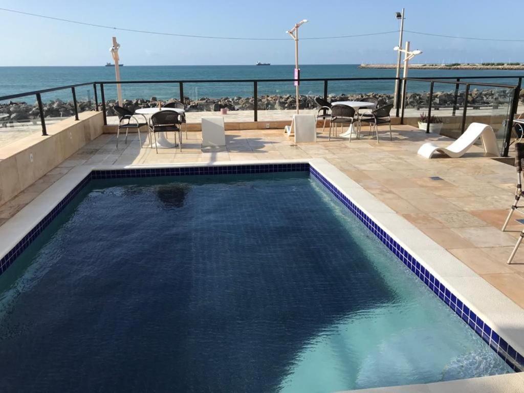 福塔雷萨804 Lindo Flat Mobiliado Com Vista Lateral Mar Na Praia De Iracema公寓 外观 照片