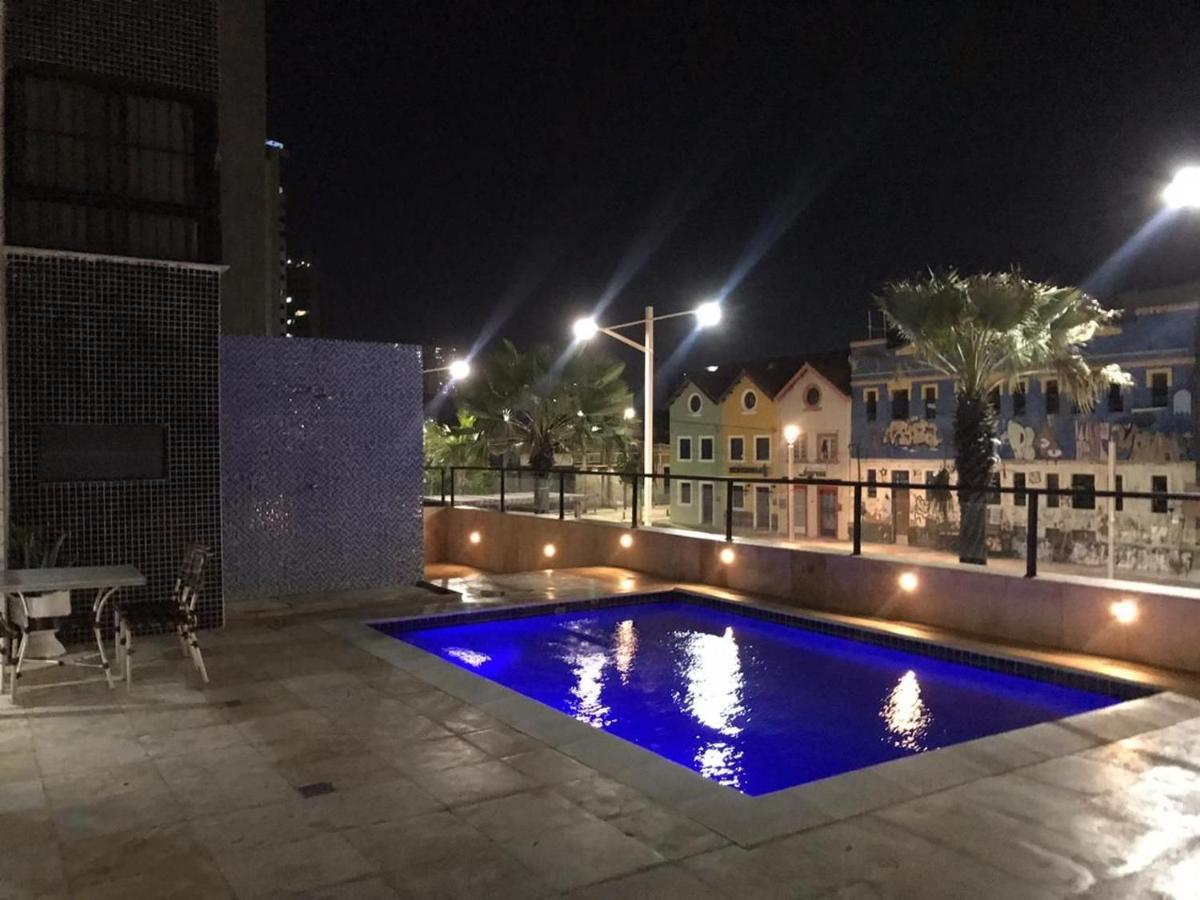 福塔雷萨804 Lindo Flat Mobiliado Com Vista Lateral Mar Na Praia De Iracema公寓 外观 照片
